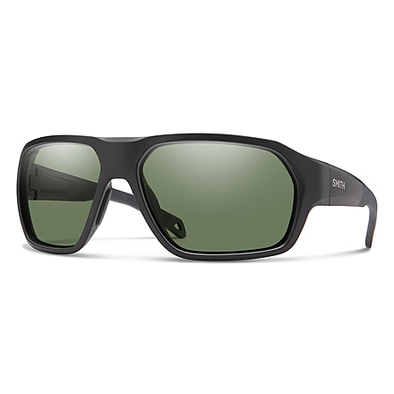 Smith Deckboss Sunglasses, Matte Black Frame, ChromaPop Polarized Gray Green Lens, 20406600363L7