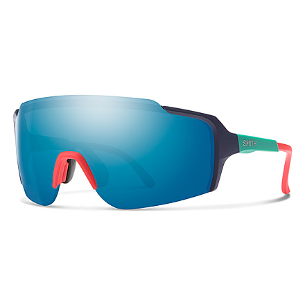 Smith Flywheel Sunglasses, Matte Deep Ink Frame, ChromaPop Blue Mirror Lens, 2015178RU99ZI