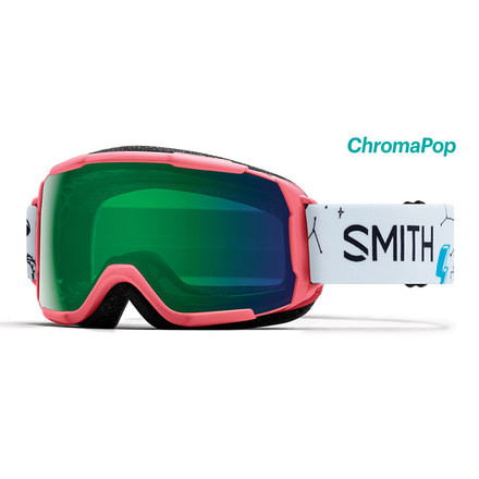 Smith Grom ChromaPop Youth Goggle, Sunburst Doodles/Chromapop Everyday Green Mirror, GR6CPGDOO18