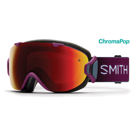 Smith I/OS ChromaPop Goggles Women's, Grape Split/ChromaPop Sun Red Mirror IS7CPRGPB18