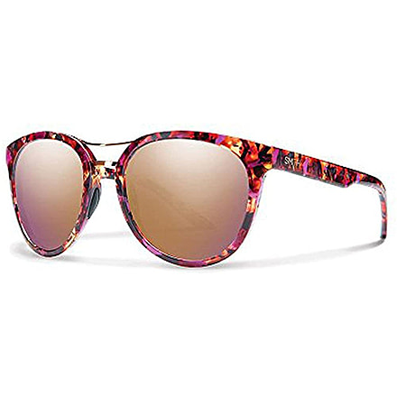 Smith Optics Bridgetown Sunglasses, Flecked Mulberry Tortoise Frame, Rose Gold Mirror Lens, BNPCRGMFMT