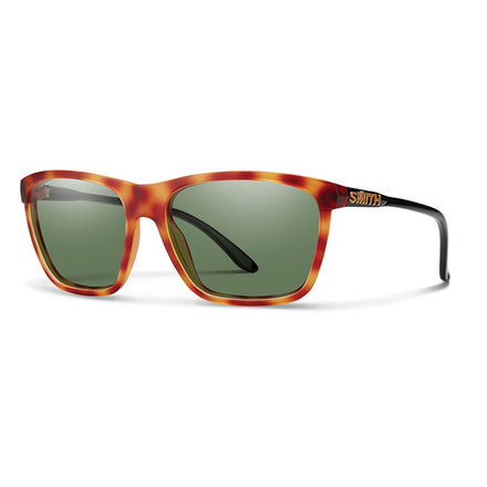 Smith Optics Delano Sunglasses, Matte Honey Tort/Black Frame, Polarized Gray Green Lens, Polarized, DACPGNMHT