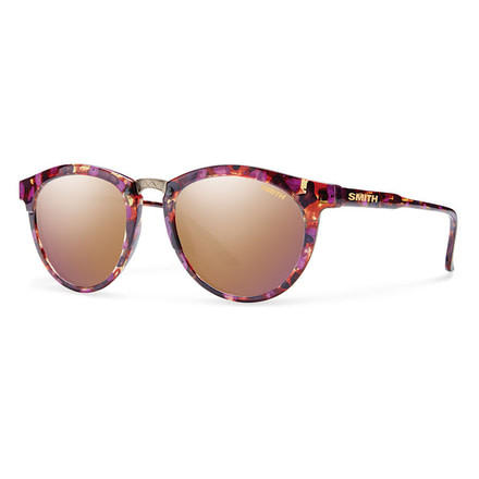 Smith Optics Questa Sunglasses, Flecked Mulberry Tortoise Frame, Rose Gold Mirror Lens, QEPCRGMFMT