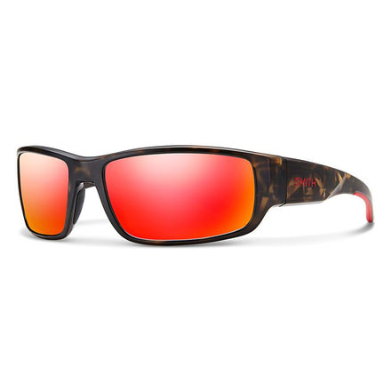 Smith Survey Carbonic Sunglasses, Matte Camo Frame, Polarized Red Mirror Lens 2004262M661UZ