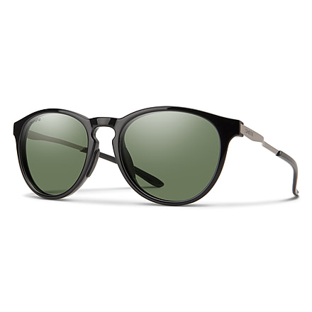 Smith Wander Sunglasses, Black Frame, ChromaPop Polarized Grey Green Lens, 20493180755L7