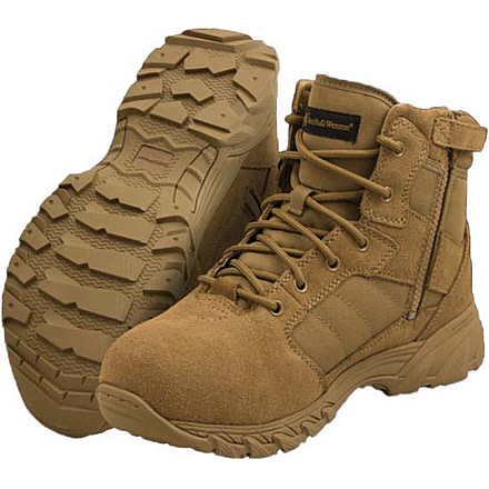 Smith & Wesson Breach 2.0 Men's Tactical Waterproof Side-Zip Boots - Black Leather
