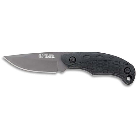Smith &amp; Wesson Copperhead Small Fixed Blade Knives, 2.25 in, 7CR17MOV Stainless Steel, Black, Rubber, 1085953