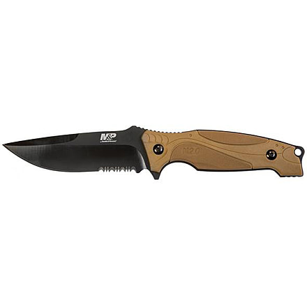 Smith &amp; Wesson Mpm2.0f41cp M2.0 Fb Fde/Blk Knives, 8Cr13MoV Stainless Steel, FDE, Rubber, 1085883