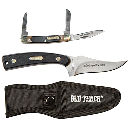 Smith &amp; Wesson Ot 152OT &amp; 108OT Combo Folding Knives, 3.25 in, AUS-8 Stainless Steel, Black, Delrin, 1085945