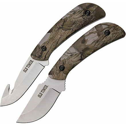 Smith &amp; Wesson Snowblind Camo Camo Fixed Blade Hunting Knife Combo Set 2 Piece, 3.25 in, 3CR13MOV Stainless Steel, Snowblind Camo, Polymer, 1085928