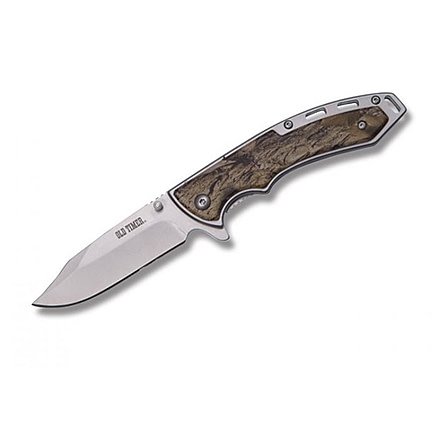 Smith &amp; Wesson Snowblind Clip Folding Knives, 3 in, 7CR17MOV Stainless Steel, Clip Point, Snowblind Camo, ABS, 1085930