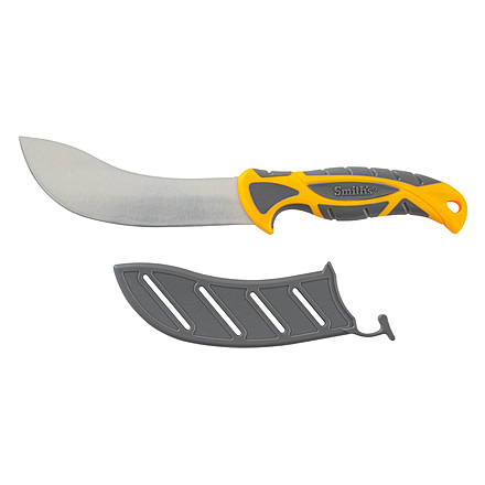 Smiths EdgeSport Skinning Knife, 6in, 400 Stainless Steel, Corrosion-Resistant, Skinner Blade, TPE Handle, Orange/Gray, 51060