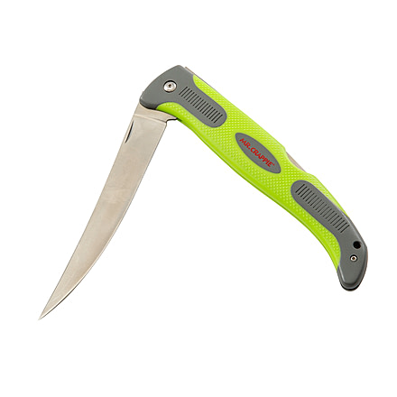 Smiths Mr. Crappie 6 in Flex Folding Fillet Knife, Stainless Steel, Green, SP-51259