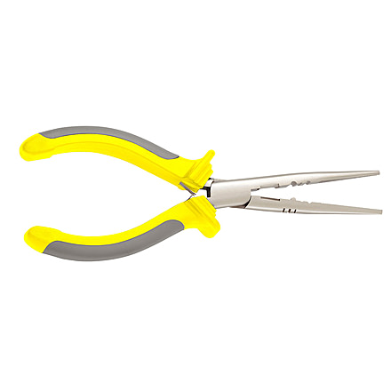 Smiths Mr. Crappie Carbon Steel Fishing Pliers, 6.5in Length, Yellow/Gray, 51172