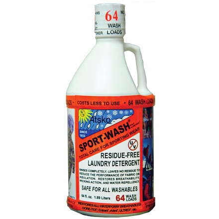 Atsko Sno Seal Sport Wash Laundry Detergent, 64 Oz, 1338Q