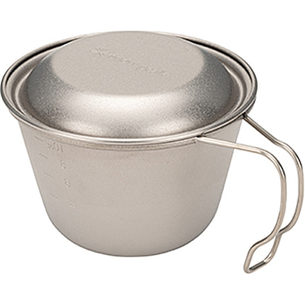 Snow Peak Deep Titanium Backpackers Cup with Lid, Titanium, One Size, E-314