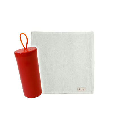 Snow Peak Hand Towel & Case, Off-White, 501609