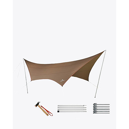Snow Peak Hexa Tarp Set - Large, TP-862S