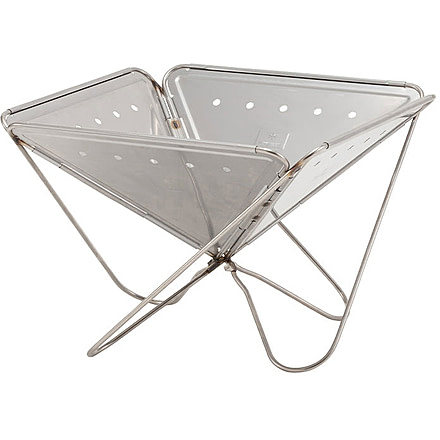 Snow Peak Pack &amp; Carry Fireplace, Extra Large, Silver, ST-034