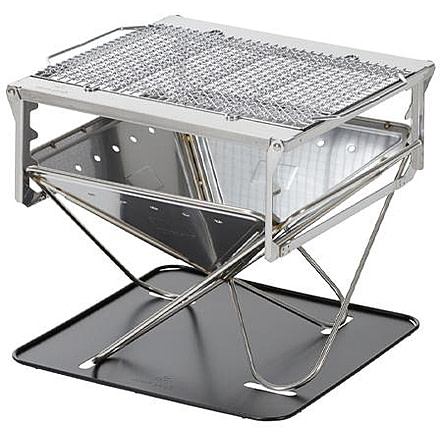 Snow Peak Takibi Fire &amp; Grill, Stainless Steel, ST-032SETS