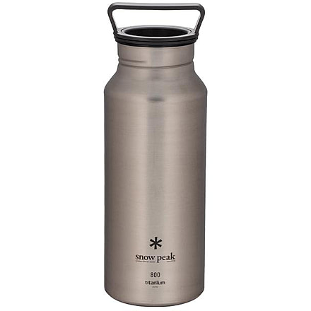 Snow Peak Titanium Aurora 800ml Bottle, Titanium, TW-800