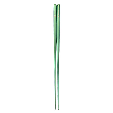 Snow Peak Anodized Titanium Chopsticks, Green, SCT-115-GR