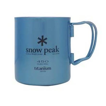 Snow Peak Titanium Double Wall Mug - 450 Clear
