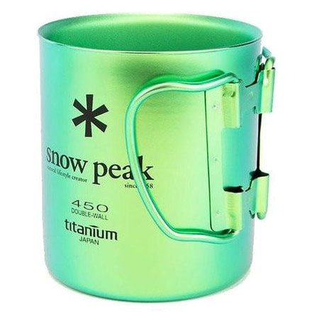 Snow Peak Titanium Double Wall Mug- 450 Green
