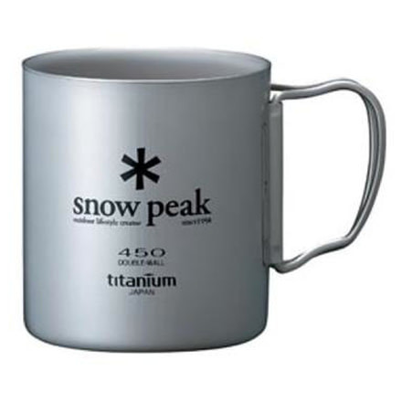USED Snow Peak Titanium Double Wall Mug 450, MG-053R, EDEMO1