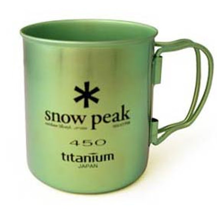 Snow Peak Titanium Single Wall Cup- 450 Clear
