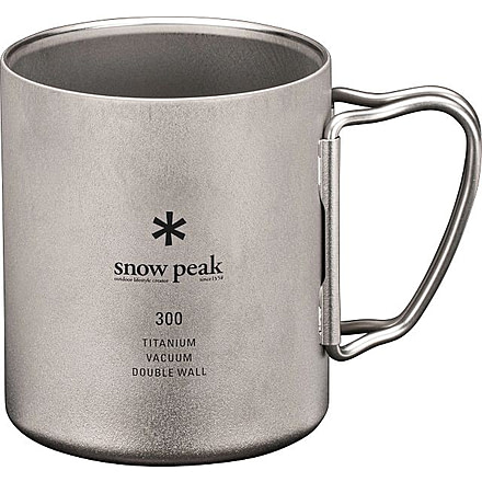 Snow Peak Titanium Vacuum-Insulated Mug, 300ml, Titanium, MG-162