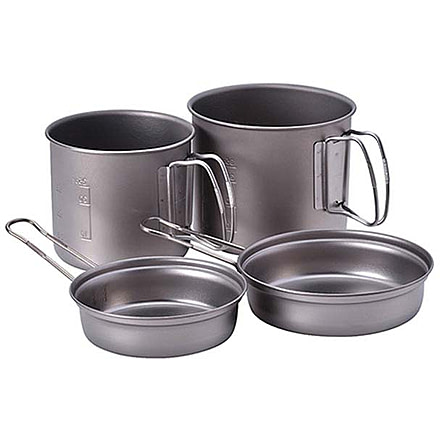 Snow Peak Titanium Trek Combo Cookset, One Size, SCS-010T