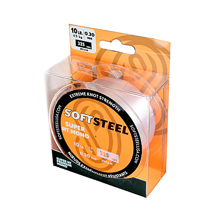 Soft Steel Super HT Premium Monofilament Fishing Line 325 yard spool - 20lb clear, HTM-325-20