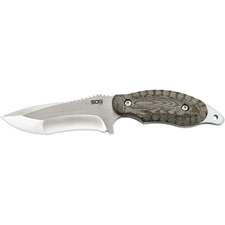 SOG Specialty Knives & Tools Kiku 4in VG10 Fixed Blade Knife, Satin, KU-2021