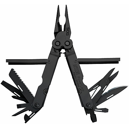 SOG Specialty Knives &amp; Tools Powerlock EOD Scissors Multi-Tool w/ Nylon Sheath, Black Oxide Finish, Black/Black, SOG-B61N-CP