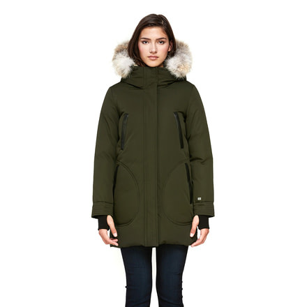 SOIA &amp; KYO Saundra-CN Jacket - Women's, Army, Extra Small, SAUNDRA-CN-Army-XS