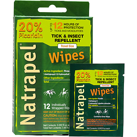 Survive Outdoors Longer Arb Natrapel Picaridin Wipes 12 Wipes Per Box