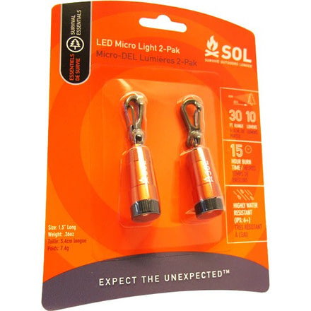 Survive Outdoors Longer LED Micro Light 2-Pack