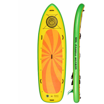Sol Paddle Boards SOLsombrero SUP-Yellow/Orange/Green