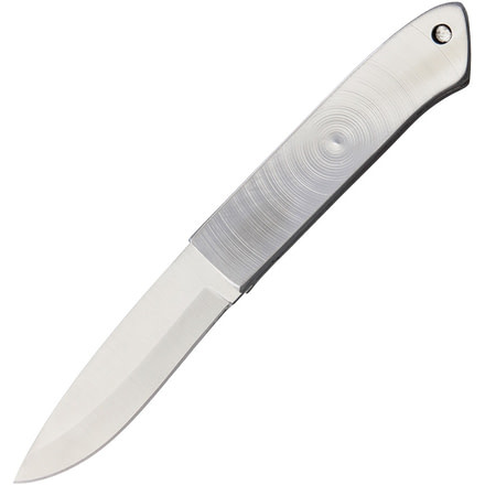 Solo Scientific Solar Knife Fixed Blade Knife, 3.75in, 420HC Steel, Drop Point, Aluminum Handle SOLOSK2S