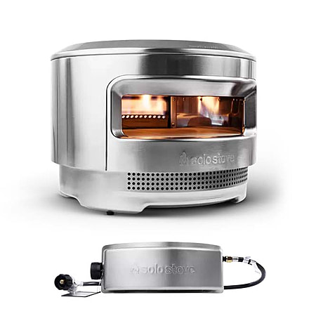 Solo Stove Pi Pizza Oven + Burner, Stainless Steel, Large, PIZZA-OVEN-12-BURNER