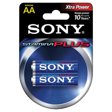 Sony Alkaline Stamina Plus AA Batteries Pack - 2 Batteries SAA2PACK