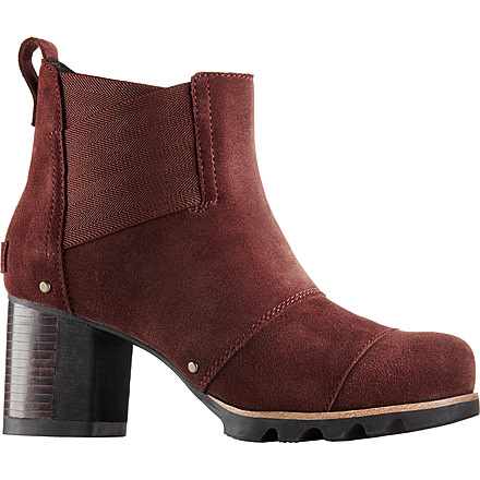 Sorel Addington Chelsea Suede Casual Boot - Women's-Redwood/Black-Medium-7.5