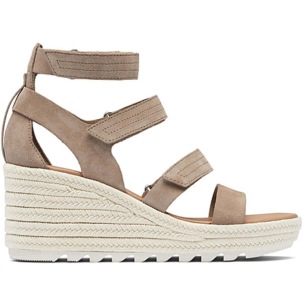 Sorel Cameron Wedge Multistrap Sandals - Womens, Omega Taupe/Sea Salt, 9 US, 1999201-264-9