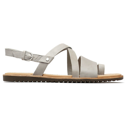 Sorel Ella Criss Cross Casual Sandals - Womens, Dove, 5.5, 1841301081-5.5