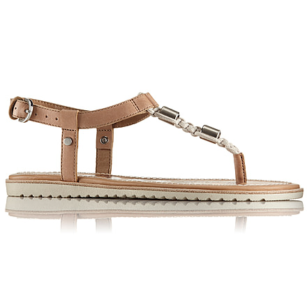 Sorel Ella T-Strap Sandal, Womens, Sahara, 7.5 US, 1787501220-7.5
