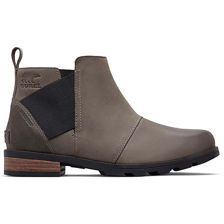 Sorel Emelie Chelsea Bootie - Womens, Quarry/Black, 8 US, 1749291053-8