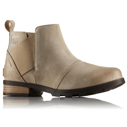 Sorel Emelie Chelsea Waterproof Suede Casual Boot, Womens, Oatmeal, 7.5 US, 1776201241-7.5