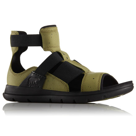 Sorel Explorer Gladiator Sandal, Womens, Olive Drab/Black, 9 US, 1776351389-9
