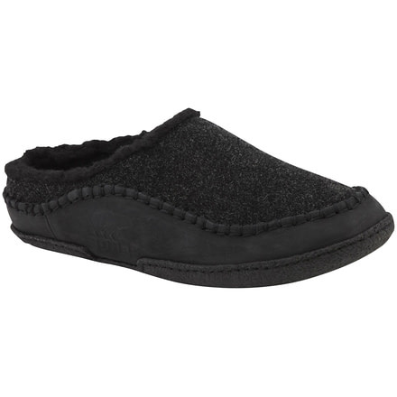 Sorel Falcon Ridge Premium Slipper - Men's-Black-8 US